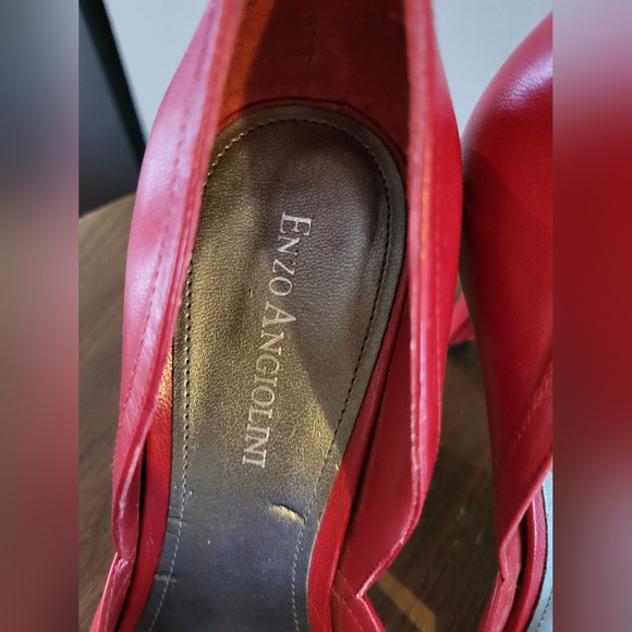 Enzo Angiolini Heels, Red, Size 7 - Picture 5 of 5